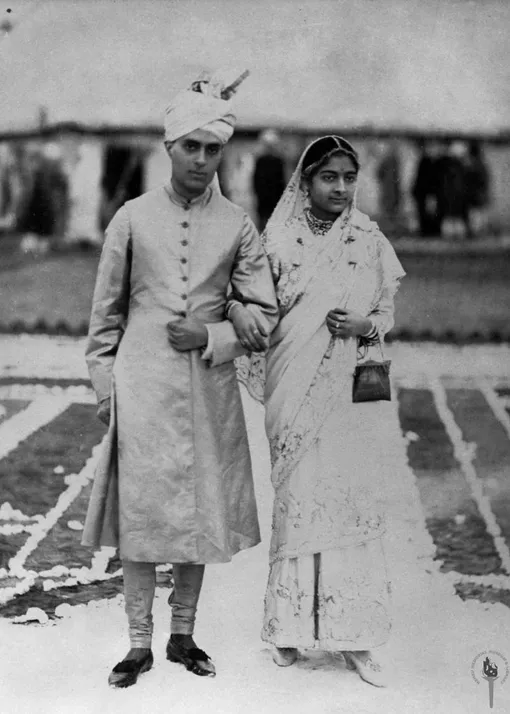 Джавахарлал Неру и его жена Камала