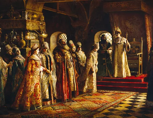 Картина «Выбор невесты царём Алексеем Михайловичем» художника Константина Маковского