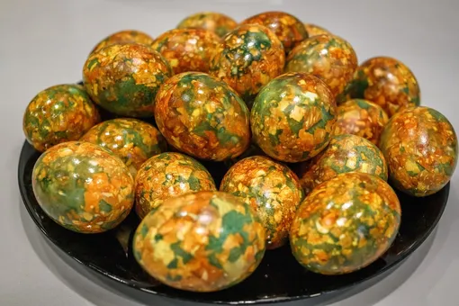 Мраморные яйца к Пасхе: пошаговая инструкция и видео от Анири
