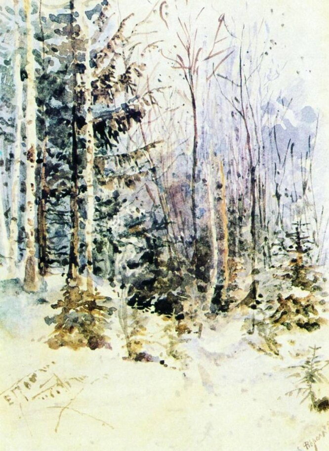 Зимний пейзаж, 1885