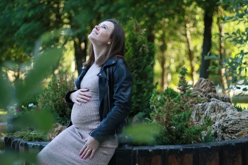 Яна Заименко во время беременности