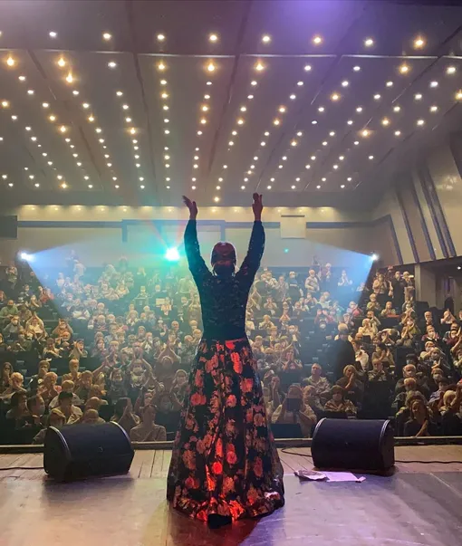 Марина Девятова на концерте в Вологде