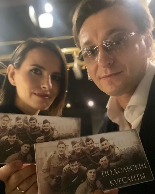 Сергей Безруков с женой Анной Матисон