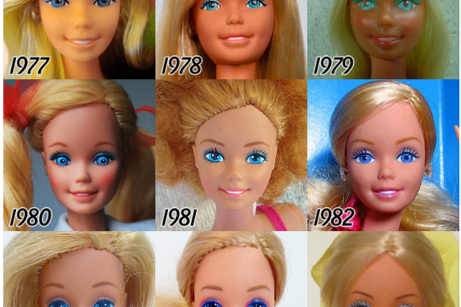 Эволюция Барби за 64 года: как менялась любимая кукла