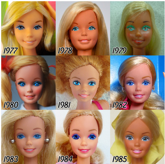 Как менялась самая популярная кукла с 1959 года: эволюция Барби с фото разных лет