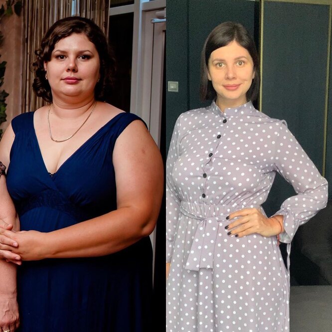 Марина Балмашева до и после похудения
