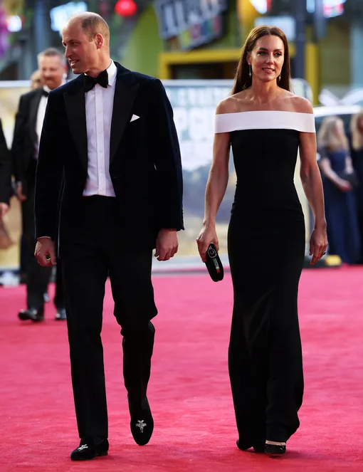 Кейт Миддлтон и принц Уильям на премьере фильма «Топ Ган: Мэверик»