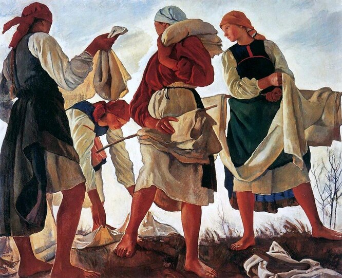 «Беление холста», 1917 г., Государственная Третьяковская галерея