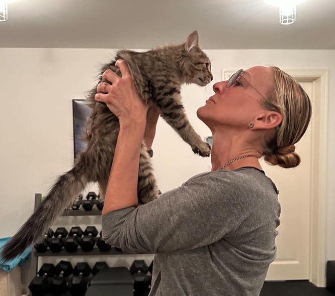 Сара Джессика Паркер с котом
