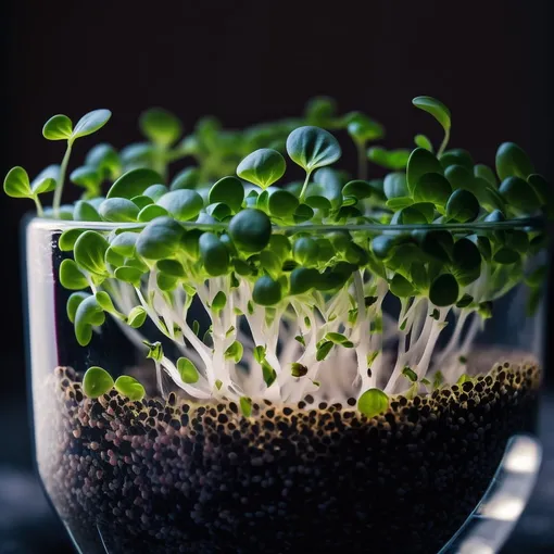 Выращивания микрозелени в гидрогеле