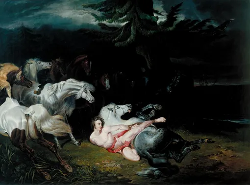 «Мазепа, окружённый лошадьми», Херринг. 1833
