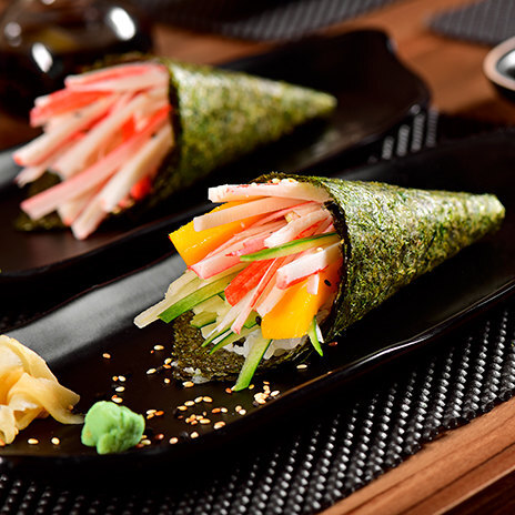 Рецепт темаки – суши с крабом