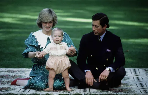 Принцесса Диана, принц Чарльз и маленький Уильям