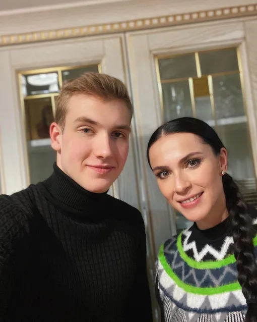 Николай Лукашенко и журналистка Наиля Аскер-заде