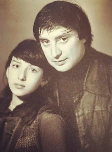Вениамин Смехов с дочерью Аликой. Архивное фото