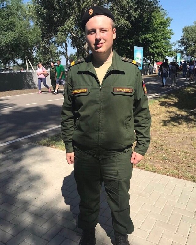 Никита Галкин во время службы в армии