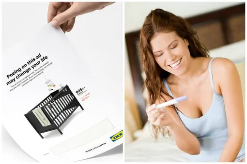 IKEA совместила рекламные листовки и тест на беременность