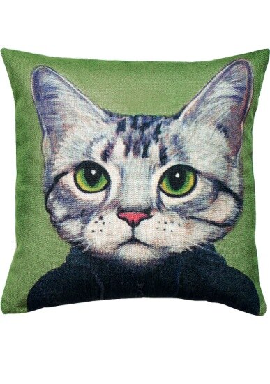 Подушка Cat Portrait, Kid, takemehomeshop.ru