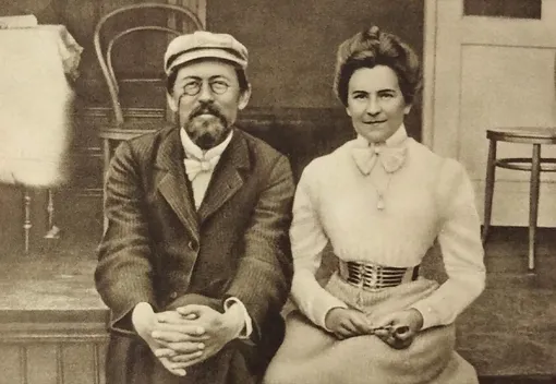 Антон Чехов с женой