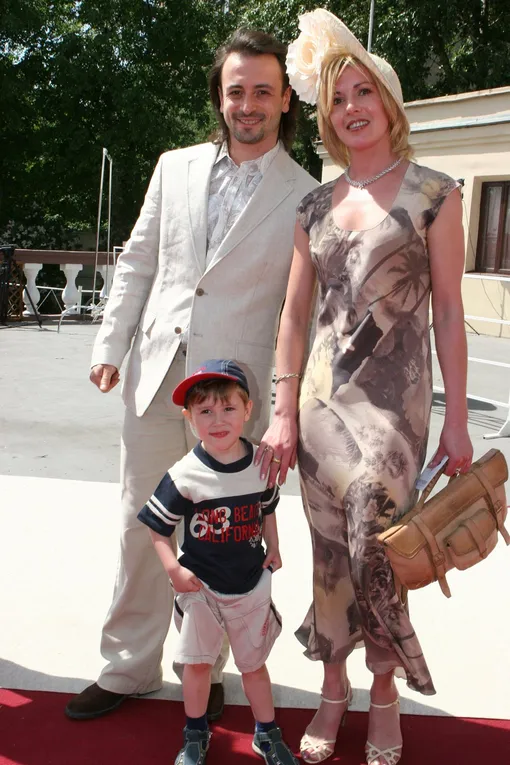 Илья Авербух с бывшей женой и сыном