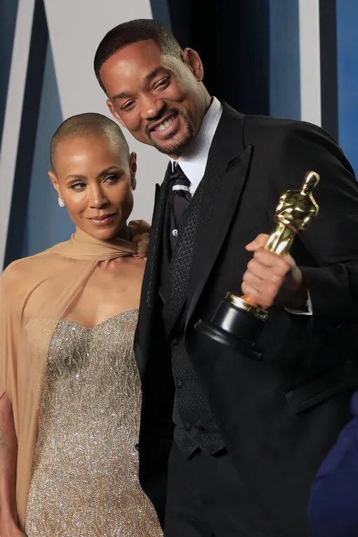 Уилл Смит с женой на церемонии вручения «Оскар»