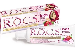 Зубная паста для детей R.O.C.S.®.kids Ягодная Фантазия продлевает вкус лета и делает процесс чистки зубов вкуснее