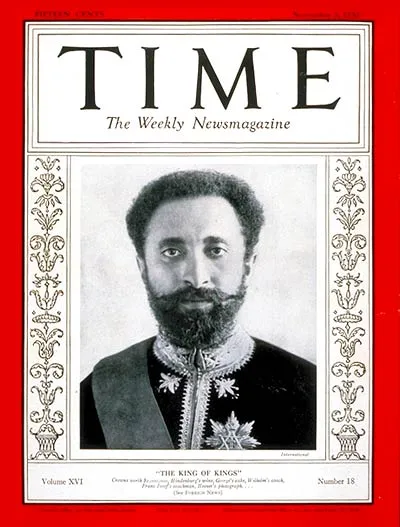 Хайле Селассие I на обложке журнала «Time» 1930 года