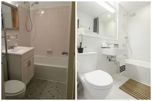 До и после: как превратить скучную бежевую ванную в уютное место