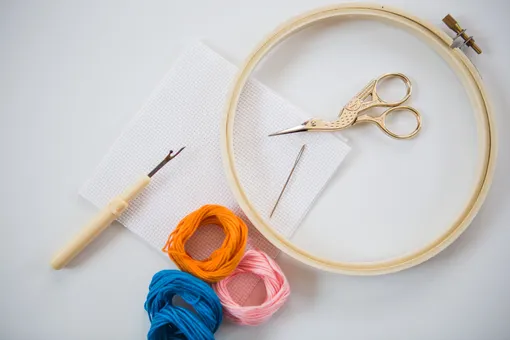 Ножницы для вышивки могут обрезать нитку в труднодоступных местах