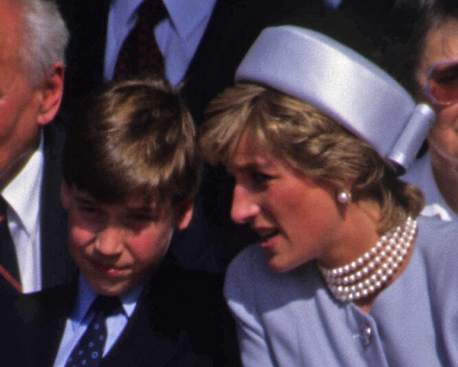 Принцесса Диана с сыном принцем Уильямом фото