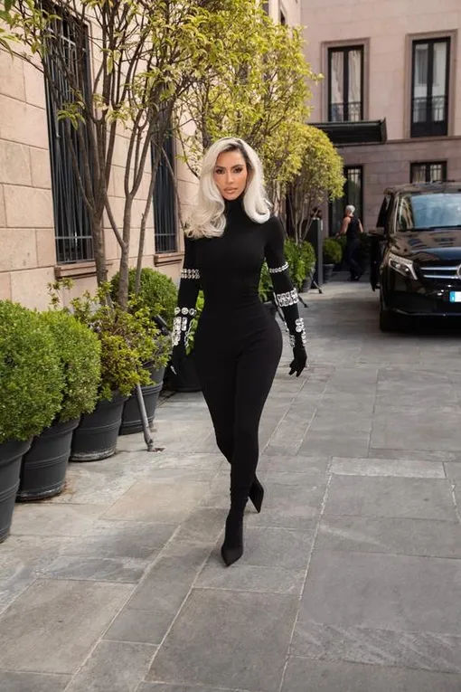 Ким Кардашьян на Неделе моды в Милане