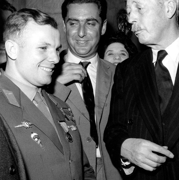 Юрий Гагарин с премьер-министром Великобритании