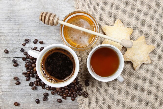 Кофе и черный чай повышают скорость обмена веществ