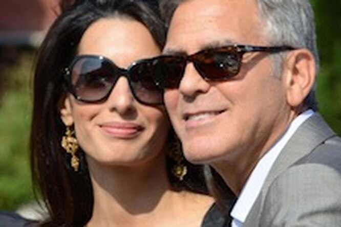 Джоржд Клуни впервые появился на публике с женой