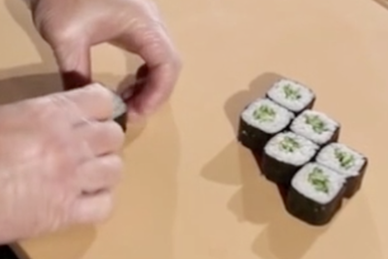 Как делают запеченные суши видео фото 2