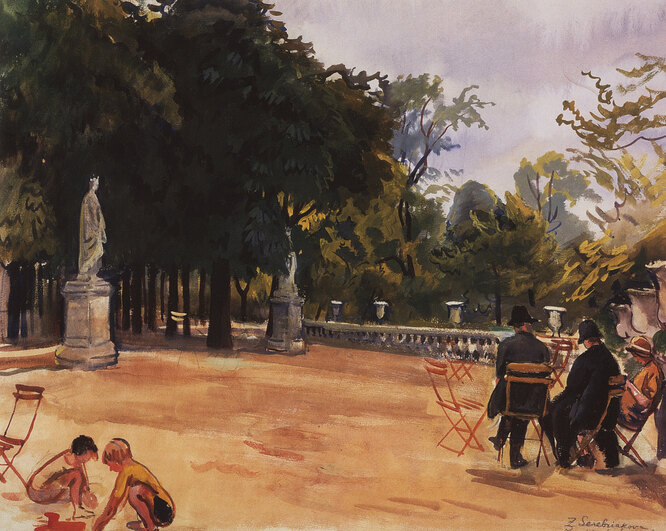 «Париж. Люксембургский парк», 1930 г., Тульский областной художественный музей
