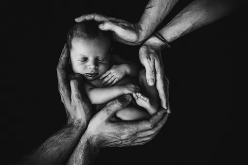 младенец, рука, ребенок