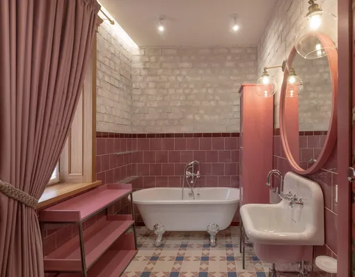 дизайн интерьера ванной комнаты монохром
