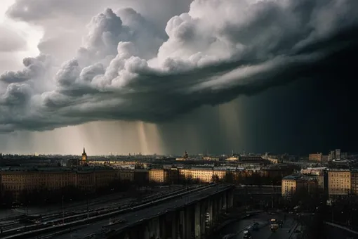 «Это не учебная, а боевая тревога»: девятибалльный шторм обрушится на Москву и Центральную Россию в пятницу
