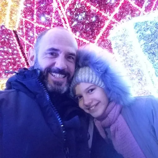 Олег Морозов с дочерью