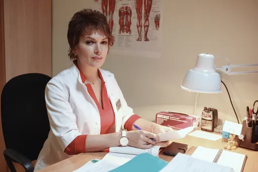 Мария Порошина на съемках сериала «Склифосовский»