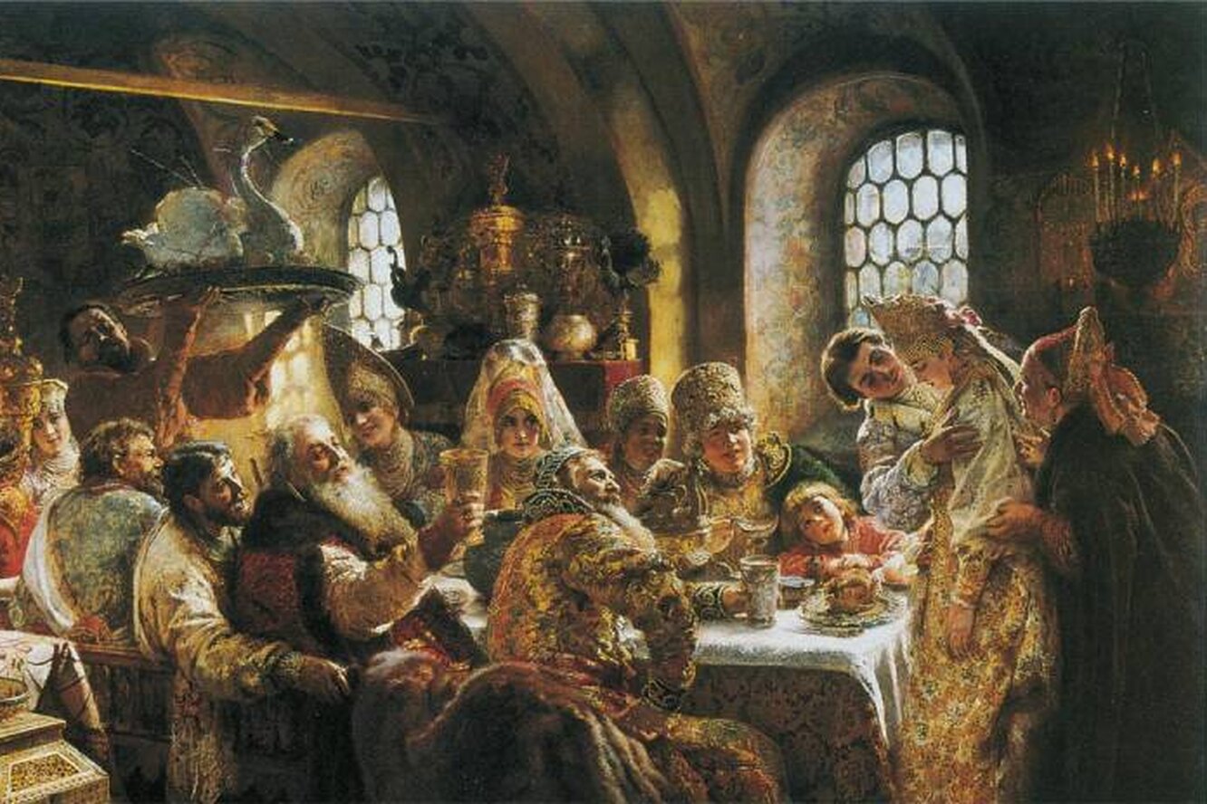 Картина маковского боярский свадебный пир