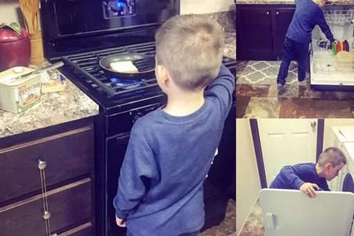 «Мой сын никогда не будет слишком "мужественным" для работы по дому»