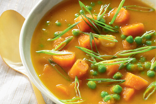 Тыквенно-морковный суп с имбирем