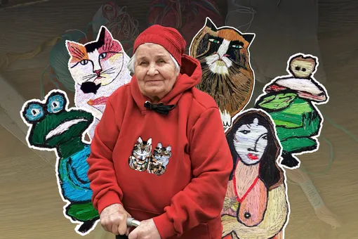 «Вам там не скучно?» Остроумный стикерпак на основе вышивок 84-летней женщины с деменцией