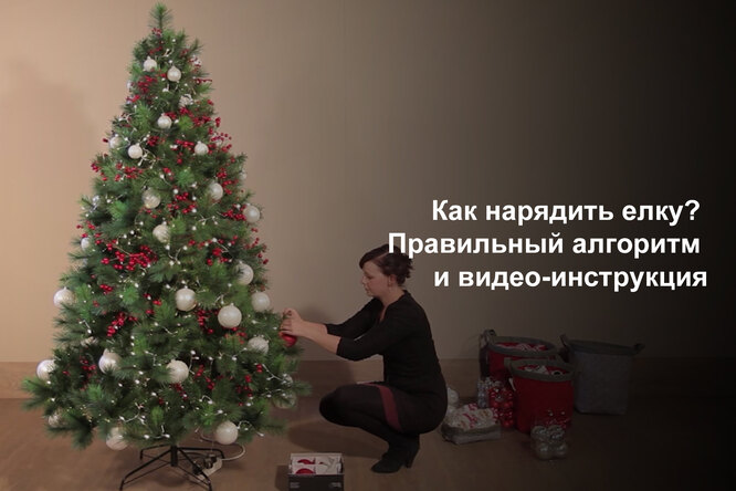 Как нарядить елку? Правильный алгоритм и видео-инструкция
