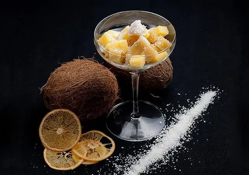 Рецепт фруктового мармелада с кокосовой стружкой