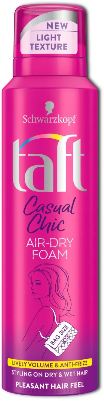 Пенка для волос Casual Chic Air-Dry Foam, Taft, 200 руб