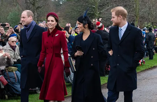 Королевская семья в Сандрингеме в декабре 2018 года