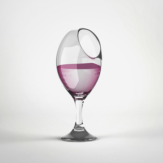 Неудобный бокал для вина
